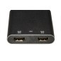 ADATTATORE USB-C MASCHIO - 2 PORTE HDMI® FEMMINA PER DUE VIDEO O TV