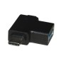 ADATTATORE 3 IN UNO - CONNETTORE USB A FEMMINA - MICRO USB MASCHIO - USB-C MASCHIO