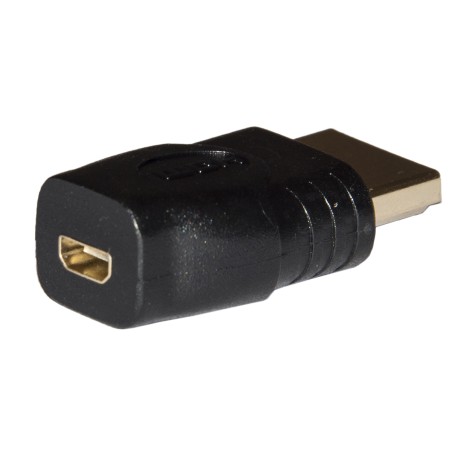 ADATTATORE HDMI® MASCHIO - MICRO CONNETTORE HDMI® "D" FEMMINA