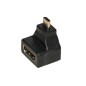 ADATTATORE HDMI® FEMMINA - MICRO HDMI® MASCHIO 90° ANGOLATO