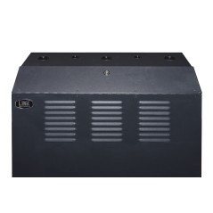 ARMADIO RACK 19" DA MURO VERTICALE 5U MISURE MM 650X1082X248 COLORE NERO PER SERVER PROFONDI FINO A 92 CM, CON MONTANTI REGOLABI
