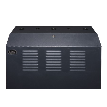 ARMADIO RACK 19" DA MURO VERTICALE 5U MISURE MM 650X1082X248 COLORE NERO PER SERVER PROFONDI FINO A 92 CM, CON MONTANTI REGOLABI
