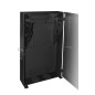 ARMADIO RACK 19" DA MURO VERTICALE 5U MISURE MM 650X1082X248 COLORE NERO PER SERVER PROFONDI FINO A 92 CM, CON MONTANTI REGOLABI