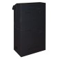 ARMADIO RACK 19" DA MURO VERTICALE 5U MISURE MM 650X1082X248 COLORE NERO PER SERVER PROFONDI FINO A 92 CM, CON MONTANTI REGOLABI