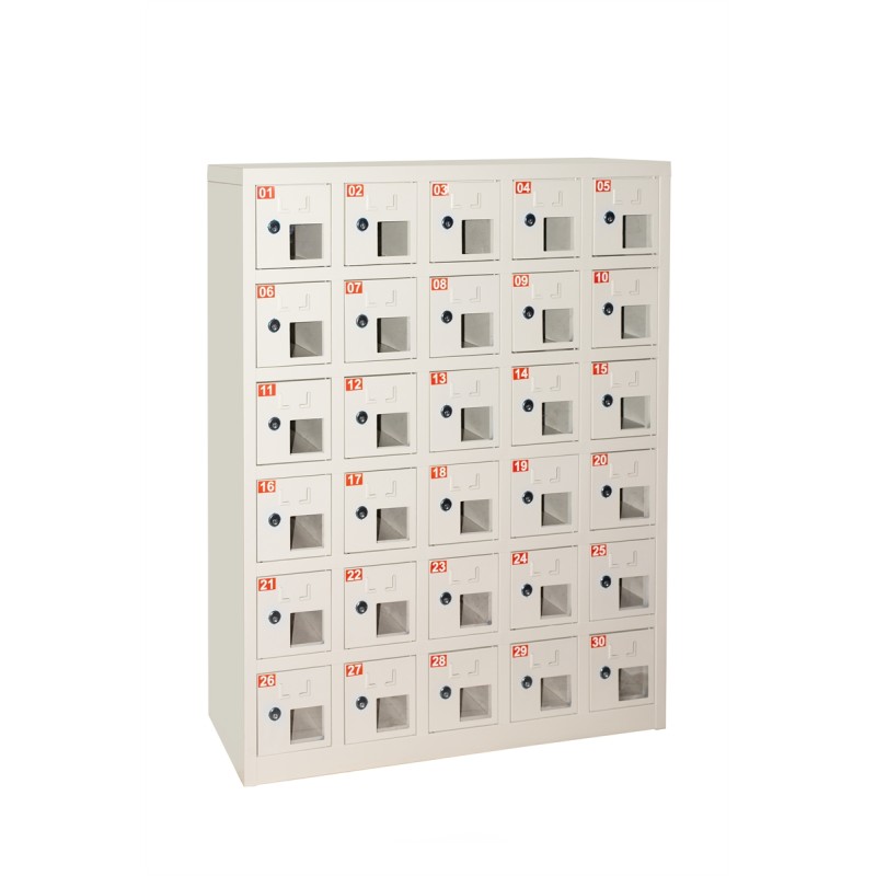BOX 30 ALLOGGIAMENTI IN METALLO CON FINESTRA, CHIUSURA CHIAVE, MISURE 110.5X23X90 BOX 30 ALLOGGIAMENTI IN METALLO CON FINESTRA, CHIUSURA CHIAVE, MISURE 110.5X23X90
