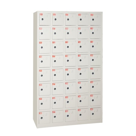 BOX 40 ALLOGGIAMENTI IN METALLO CON CHIAVE MISURE CM 145.5X23X90