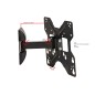 BRACCIO SUPPORTO A MURO A 2 SNODI PER SCHERMI 23"-42" FINO A 30 KG