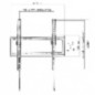 STAFFA A MURO ULTRA SLIM SUPPORTO TV 32"-55" LED/LCD FINO A 35 KG