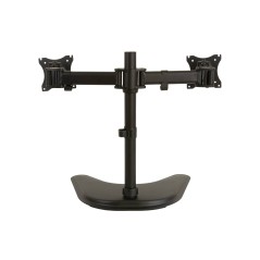 BRACCIO SUPPORTO DA TAVOLO CON BASE PER 2 MONITOR 13-27" FINO A 8 KG A 3 SNODI
