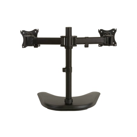 BRACCIO SUPPORTO DA TAVOLO CON BASE PER 2 MONITOR 13-27" FINO A 8 KG A 3 SNODI