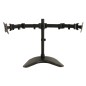 BRACCIO SUPPORTO DA TAVOLO CON BASE PER 2 MONITOR 13-27" FINO A 8 KG A 3 SNODI