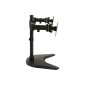 BRACCIO SUPPORTO DA TAVOLO CON BASE PER 2 MONITOR 13-27" FINO A 8 KG A 3 SNODI
