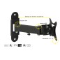 BRACCIO A MURO CON 2 SNODI PER TV LED/LCD DA 13 A 37" FINO A 15KG E VESA 100X100