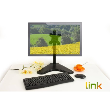 BRACCIO DA TAVOLO CON BASE PER VIDEO FINO A 8 KG DA 13 A 32" FINO A VESA 100X100