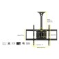 BRACCIO TELESCOPICO DA SOFFITTO PER TV FINO A 40 KG DA 32 A 55" FINO A VESA 600X400