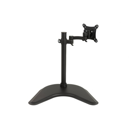 BRACCIO DA TAVOLO CON BASE PER VIDEO FINO A 15 KG DA 13 A 27" FINO A VESA 100X100 CON DUE SNODI