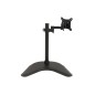 BRACCIO DA TAVOLO CON BASE PER VIDEO FINO A 15 KG DA 13 A 27" FINO A VESA 100X100 CON DUE SNODI