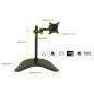 BRACCIO DA TAVOLO CON BASE PER VIDEO FINO A 15 KG DA 13 A 27" FINO A VESA 100X100 CON DUE SNODI