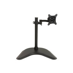 BRACCIO DA TAVOLO CON BASE PER VIDEO FINO A 15 KG DA 13 A 27" FINO A VESA 100X100 CON DUE SNODI