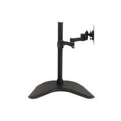 BRACCIO DA TAVOLO CON BASE PER VIDEO FINO A 15 KG DA 13 A 27" FINO A VESA 100X100 CON TRE SNODI
