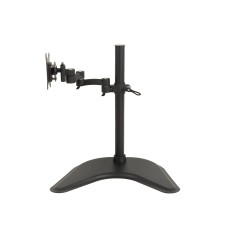 BRACCIO DA TAVOLO CON BASE PER VIDEO FINO A 15 KG DA 13 A 27" FINO A VESA 100X100 CON TRE SNODI
