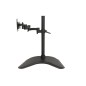 BRACCIO DA TAVOLO CON BASE PER VIDEO FINO A 15 KG DA 13 A 27" FINO A VESA 100X100 CON TRE SNODI