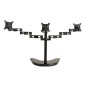 BRACCIO DA TAVOLO CON BASE PER TRE VIDEO FINO A 15 KG DA 13 A 21" FINO A VESA 100X100