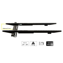 SUPPORTO A MURO PER TV 37-70" FINO A 40 KG CON BOLLA PER LIVELLAMENTO
