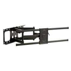STAFFA A MURO PER MONITOR TV 60-100" FINO A 75 KG ESTENSIONE FINO A 635 MM CON MOVIMENTO ORIZZONTALE E VERTICALE