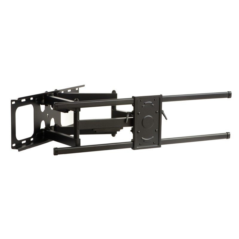 STAFFA A MURO PER MONITOR TV 60-100" FINO A 75 KG ESTENSIONE FINO A 635 MM CON MOVIMENTO ORIZZONTALE E VERTICALE