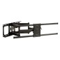 STAFFA A MURO PER MONITOR TV 60-100" FINO A 75 KG ESTENSIONE FINO A 635 MM CON MOVIMENTO ORIZZONTALE E VERTICALE