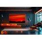 STAFFA A MURO PER MONITOR TV 60-100" FINO A 75 KG ESTENSIONE FINO A 635 MM CON MOVIMENTO ORIZZONTALE E VERTICALE
