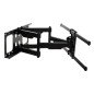 STAFFA A MURO PER MONITOR TV 60-100" FINO A 75 KG ESTENSIONE FINO A 635 MM CON MOVIMENTO ORIZZONTALE E VERTICALE