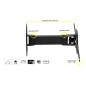STAFFA A MURO 2 SNODI PER MONITOR 14-27" FINO A VESA 100X100 ORIENTAMENTO VERTICALE E ORIZZONTALE