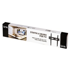 STAFFA A MURO PER TV FINO A 50 KG, DA 32 A 55" FINO A VESA 400X400 27 MM DISTANZA DAL MURO