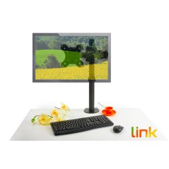 BRACCIO SUPPORTO DA TAVOLO CON MORSA A DUE SNODI PER VIDEO 13-32" FINO A 8 KG