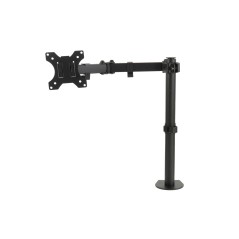 BRACCIO SUPPORTO DA TAVOLO CON MORSA A DUE SNODI PER VIDEO 13-32" FINO A 8 KG