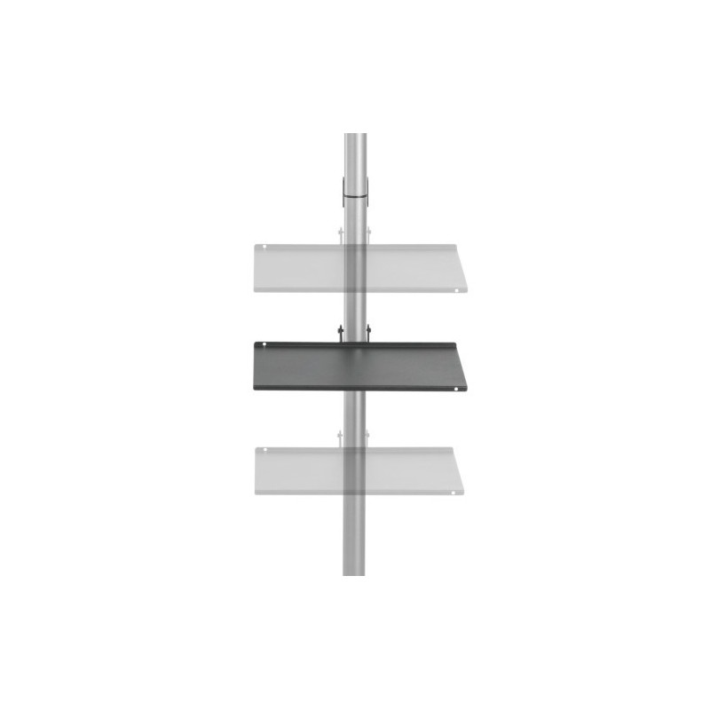 ASTA SUPPORTO PER TV PAVIMENTO-SOFFITTO PER MONITOR 37-70" CON RIPIANO