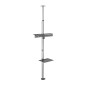 ASTA SUPPORTO PER TV PAVIMENTO-SOFFITTO PER MONITOR 37-70" CON RIPIANO