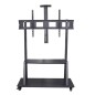 SUPPORTO PER TV CON RUOTE FINO A 130 KG MAX VESA 1200X600 E VIDEO FINO A 180"
