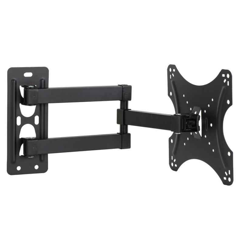 BRACCIO A MURO ALLUNGABILE CON 3 SNODI PER TV LED/LCD DA 14 A 43" FINO A 18KG E VESA 200X200