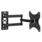 BRACCIO A MURO ALLUNGABILE CON 3 SNODI PER TV LED/LCD DA 14 A 43" FINO A 18KG E VESA 200X200