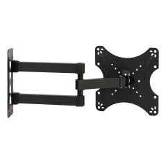 BRACCIO A MURO ALLUNGABILE CON 3 SNODI PER TV LED/LCD DA 14 A 43" FINO A 18KG E VESA 200X200