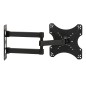 BRACCIO A MURO ALLUNGABILE CON 3 SNODI PER TV LED/LCD DA 14 A 43" FINO A 18KG E VESA 200X200