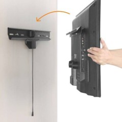 SUPPORTO MONITOR 37"-80" FINO A 50 KG PER PARETI CARTONGESSO LEGNO ECC