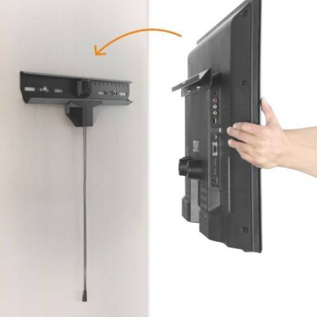 SUPPORTO MONITOR 37"-80" FINO A 50 KG PER PARETI CARTONGESSO LEGNO ECC