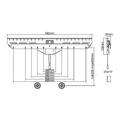 SUPPORTO MONITOR 37"-80" FINO A 50 KG PER PARETI CARTONGESSO LEGNO ECC