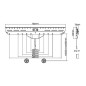 SUPPORTO MONITOR 37"-80" FINO A 50 KG PER PARETI CARTONGESSO LEGNO ECC