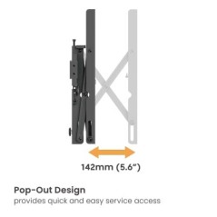 BRACCIO SUPPORTO VIDEO WALL 37"-70" FINO A VESA 600X400