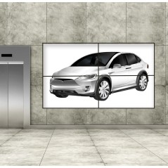 SUPPORTO VIDEO/TV ULTRA SOTTILE POP-OUT 42"65" VIDEO WALL